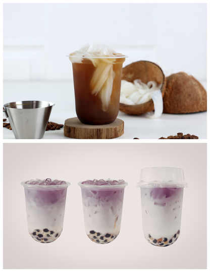 HygynX Clear P.E.T Customizable Plastic Cold Cup [MOQ 15K Cups]