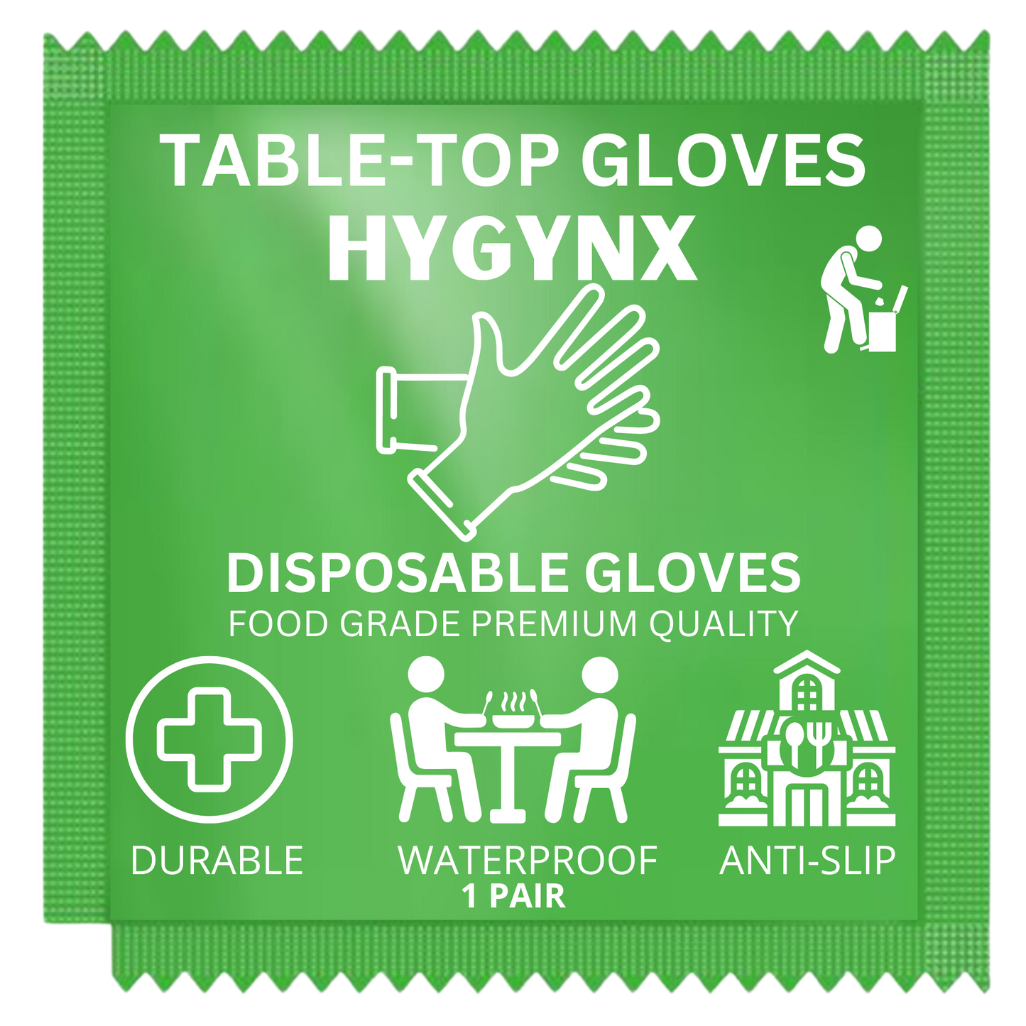 Table Top Dinning Gloves, Individually Wrapped