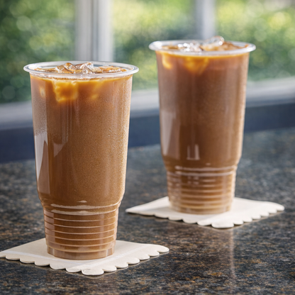 HygynX Clear P.E.T Customizable Plastic Cold Cup [MOQ 15K Cups]